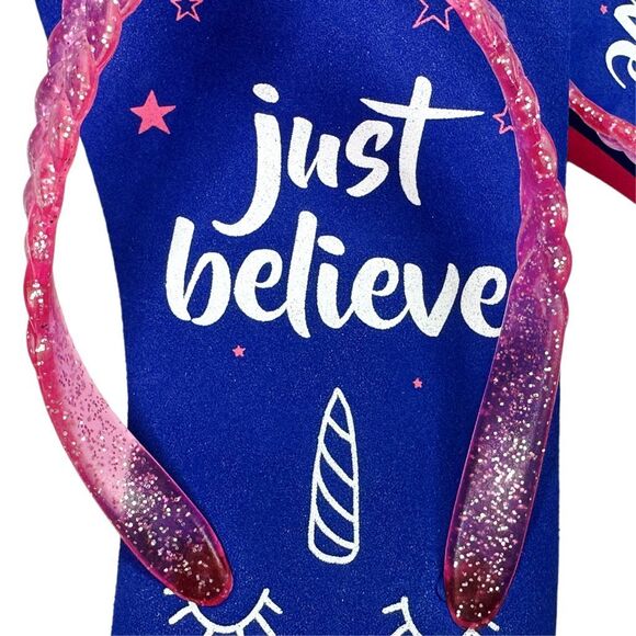 dELiA*s Just Believe Flip Flop Sandals - Size 7 - Picture 3 of 7